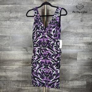 Bisou Bisou Sleeveless Tiered Mini Dress Size 6